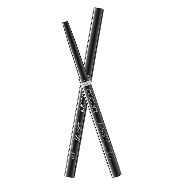 DOCOLOR EYELINER GEL PEN ULTRA-PIGMENTED WATERPROOF SMUDGE-PROOF GEL EYELINER PENCIL, WHITE