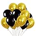 Jumbo Graduation Balloons Kit- Black Gold Party Decorations Supplies Grad Ornaments