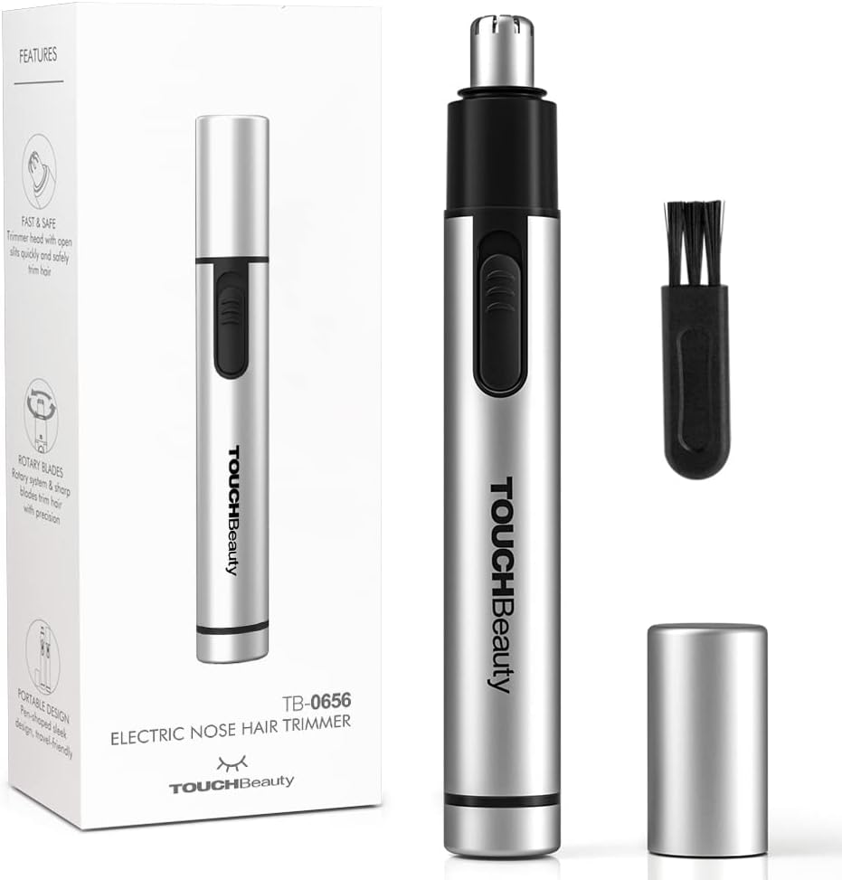 TOUCHBeauty Nose Hair Trimmer Men Women Dual-Edge Hypoallergenic Blades Portable