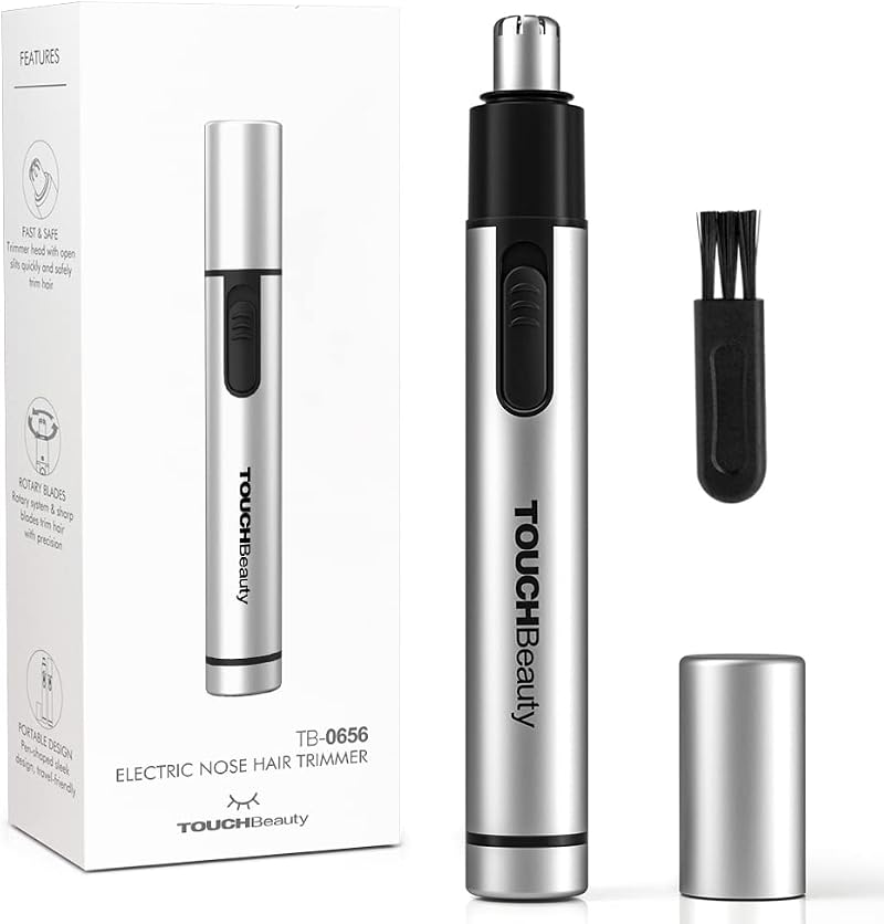 TOUCHBeauty Nose Hair Trimmer Men Women Dual-Edge Hypoallergenic Blades Portable