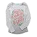 Uideazone Women Ugly Christmas Long Sleeve Tee Shirt Casual Holiday Party Blouse Tops Gray