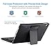 POWERADD Apple iPad Pro 9.7 Keyboard+Leather Case, Folio/Detachable Smart Case/Cover W/Removable Wireless Keyboard, Built-in Stand for iPad Air 1/2, iPad Pro 9.7 Inch 2016/2017/2018 - Black