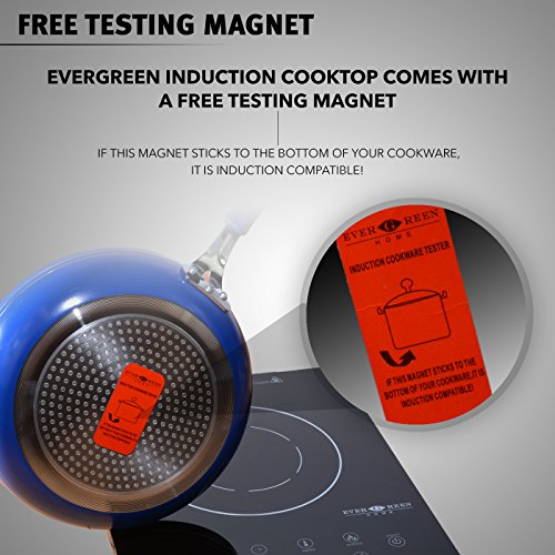 Evergreen Home 1800W Digital Induction Cooker Cooktop Portable