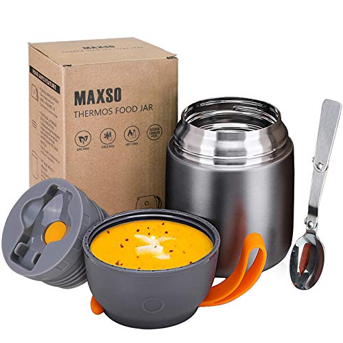 Thermos Food Jar for Hot Cold Food for Kids Adult, 17 oz Set