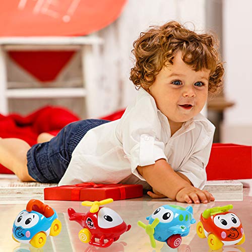 image for BeOne Toy Cars for Kids, 6pcs Pull Back Cars Push and GO Cars Toys for
