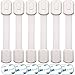 Baby Proofing Safety Cabinet Locks - Child Proof Latches for Drawer Cupboard Dresser Doors Closet Oven Refrigerator - Adjustable Childproof Straps by Oxlay - White - 6 Pack