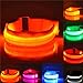 HaMeng Safety Sport Flashing LED Armband Belt with Visibility Light up Glow in the Dark Bracelet for Cycling,Jogging,Walking and Running.Multi color Set of 7