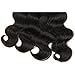 VRBest Hair Brazilian Virgin Hair Body Wave 3 Bundles 100% Unprocessed Virgin Human Hair Weave Extensions Natural Color (100+/-5g)/pc