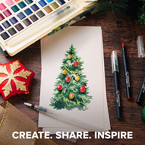 5 Watercolor+Palette+Bonus+Paper+GenCrafts