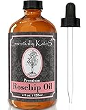 Rosehip Essential Oil 4 oz. with long glass dropper by Essentially KateS.