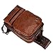 VICUNA POLO Men Sling Backpack External USB Charge Men Crossbody Bag Large Capacity Casual Travel Man Bag(brown)