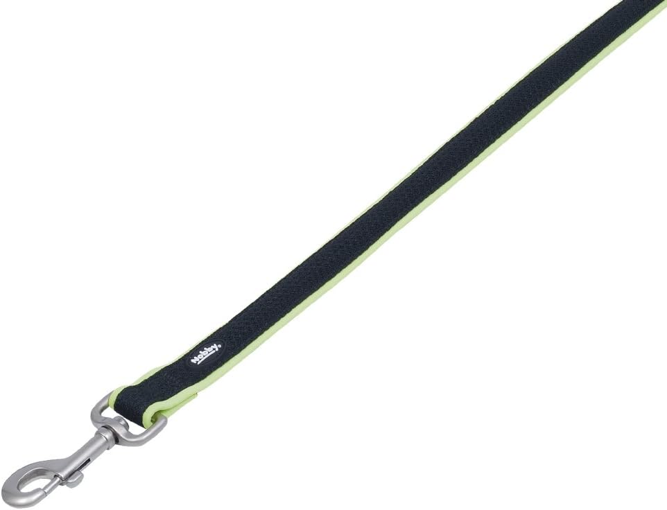 Nobby Preno Mesh Dog Lead, 120 cm/15-20 mm, Neon Yellow, XS-S - Image 3