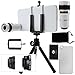CamKix Camera Lens Kit for iPhone 6 Plus / 6S Plus including an 8x Telephoto Lens / Fisheye Lens / 2in1 Macro and Wide Angle Lens / Tripod / Phone Holder / Hard Case / Velvet Bag / Cleaning Cloth