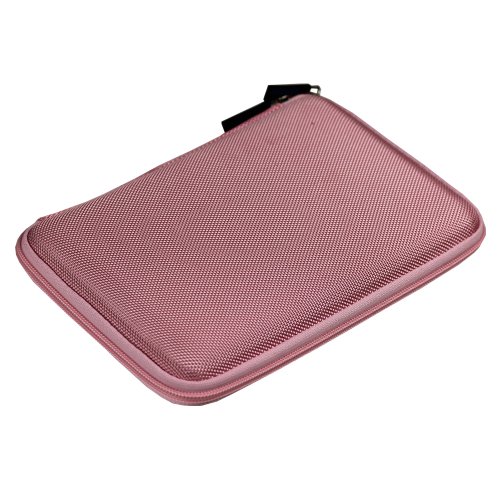 iGadgitz Pink EVA Travel Hard Case Cover Sleeve for New Amazon Kindle 4 Wi-Fi 6" E Ink Display Ereader (Latest Generation Released October 2011)