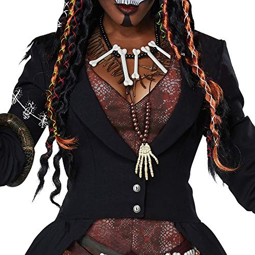 517pz%2BdemXL Generique - Disfraz hechicera vudú Mujer - M (40/42) Generique - Disfraz hechicera vudú Mujer - M (40/42) - Imagen 4