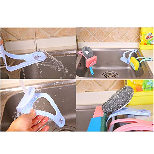 image for GXOK Suction Cup Sink Drain Rack for Kitchen,Dish Cloths Rack,Sponge H