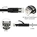BUSOHE RJ45 Cat6 Flat Ethernet Patch Cable, 5-Pack, 1 Feet, Color-Coded