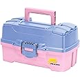 Plano 2-Tray Tackle Box with Dual Top Access, Periwinkle/Pink, One Size (620292)