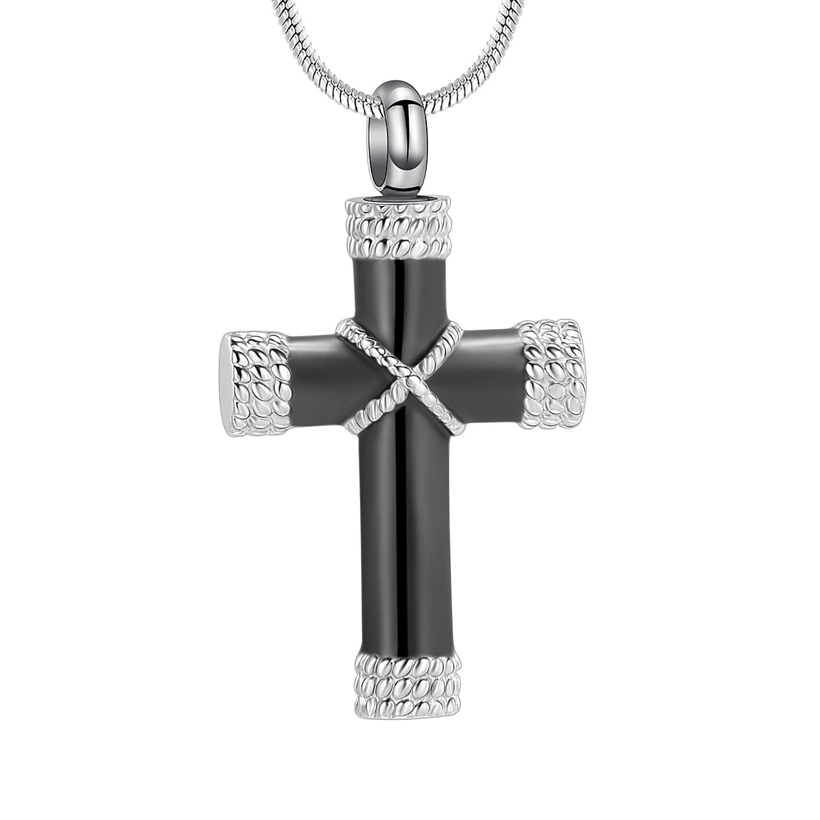 Cremation Jewelry for Ashes Cross Memorial Urn Necklace Pendant Keepsake Religious Cross Ashes Jewelry