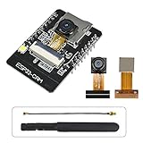 ESP32-CAM Camera WiFi + Bluetooth Module 4M PSRAM Dual-core 32-bit CPU Development Board with OV2640 2MP Camera Module and 8dBi Wireless Network WiFi WLAN Antenna + IPEX to RP-SMA Pigtail Cable