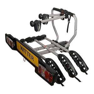 Witter Towbars ZX203 Bicyle Bolt-on towball Mounted Carrier for 3 Bikes – Maximum Load of 51kg – Lightboard for 13pin…