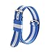 4pc 20mm NATO Ss Nylon Striped Blue/Yellow,Blue/Orange,Blue/Pink,Blue/White Replacement Watch Strap Band