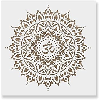 Radiance Mandala Stencil for Walls - Wall Stencil Mandala ...