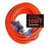 Century Contractor Grade 100 Feet 10 Gauge Power Extension Cord 10/3 Plug