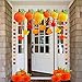 Supla 23 Pack Fall Decorations Hanging Honeycomb Paper Tissue Pumpkins Hanging Pumpkin Paper Lanterns Fall Hanging Swirl Maple Leaf Paper Garland for Thanksgiving Halloween Shower Birthday Party Decor