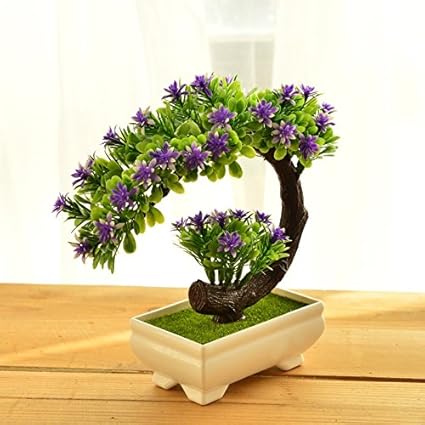 Amazon Com Xhopos Home Artificial Flowers Pine Potted Plants