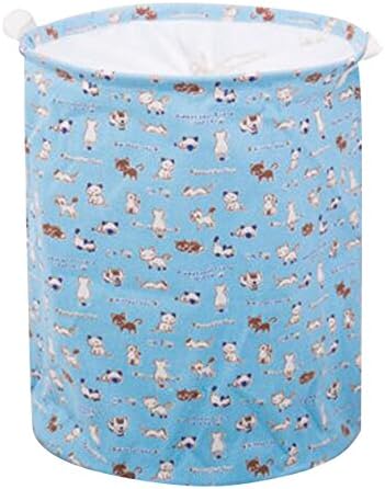 Top Estore Cartoon Cat Printing Foldable Without Cover Storage Basket Laundry Hamper