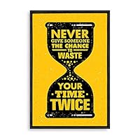 Framed Canvas Wall Art Motivational Words Canvas Prints Home Artwork Decoration for Living Room,Bedroom - 16x24 inches