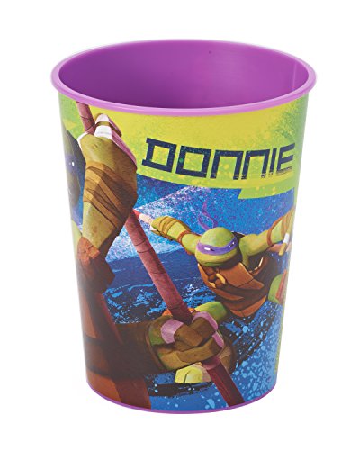 American Greetings Teenage Mutant Ninja Turtles 16-Ounce Plastic Party Cup, Donnie