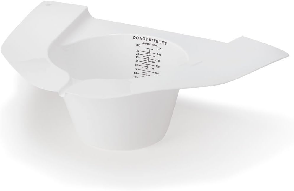 Commode Specimen Collector Pans 800cc Latex Free