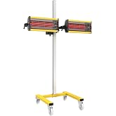 Solary Infrared Paint Curing Lamp - Precise Control Angle Adjustment | 1600w 110v Paint Baking Lamp Delivers High Heat for Auto Paint Technicians to Quickly Cure Repaired Coatings in Shops.