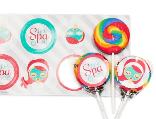 Little Spa Salon Makeover Party Supplies - Lollipop Favor Kit (16)