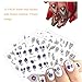 AIFAIFA 76 PCS Nail Stickers, Golden Silver Nail Art Water Transfer Decals, Metallic Nail Stickers Butterfly Lace Flower Dream Catcher Feather Nail Decorations with a Tweezer