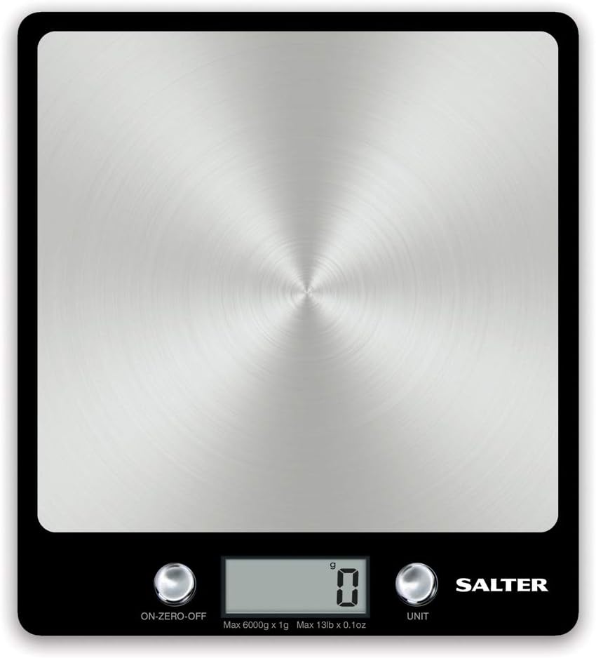 Salter Evo Digital Kitchen Scale, Electronic Square Food Scale, Add & Weigh Multiple Ingredients, 6kg Capacity - Image 3
