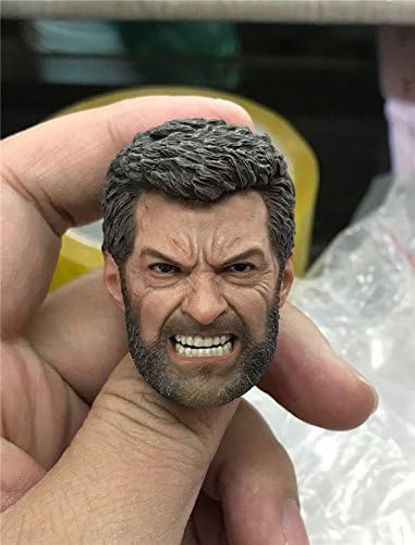 ESHINEY 1/6 Scala Testa Logan Wolverine Hugh Jackman Angry Versione per 12 pollici Action Figure