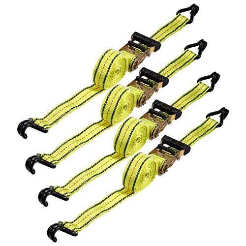 Partsam Heavy Duty Ratchet Cargo Tie Down Straps, 3000lbs Break