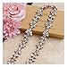 Yanstar Handmade Clear Crystal Rhinestones Wedding Bridal Belt and Sash for Wedding (Rose Gold)