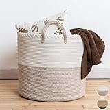 XXL Premium Cotton Rope Basket 18"x16" - Large