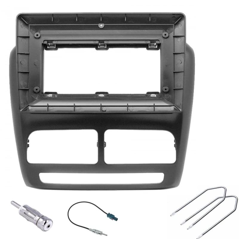 Sound-way - 10.1" inch Car Radio Stereo,in dash Front Panel Frame compatible with Opel Combo Tour (D) 2011-2018 / Fiat Doblo (263) 2010-2015