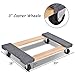 Goplus Furniture Moving Dolly, Heavy Duty Wood Rolling Mover with Wheels for Piano Couch Fridge Heavy Items, Securely Holds 1000 LBS (1 Pack)