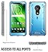 Poetic Moto G6 Play Rugged Case, Moto G6 Forge Rugged Case, Revolution [Built-in-Screen Protector] Heavy Duty Full Body Case for Moto G6 Play/Moto G6 Forge (2018 US Version) - Blue