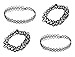 4 Pieces Henna Tattoo Set | 2 Necklaces + 2 Bracelets | Black Choker Set | Tatto Henna Jewelry Neckless and Bracelet Set of 4 Pieces | Black Vintage Gothic Stretch (Elastic) Choker Collar Necklace + Bracelet | 80´s 90´s + Free Shipping + 30 Day No Risk Satisfaction Guarantee