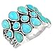 Turquoise Ring Sterling Silver 925 Genuine Turquoise Size 6 to 10