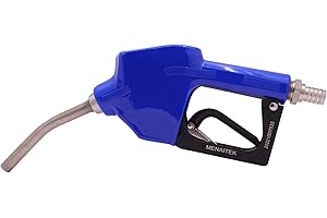 MENAITEK 3/4" NPT inch Automatic Shut-off Diesel Exhaust Fluid (DEF)/Antifreeze Nozzle 1/2"(15MM) Spout 360 degree Rotating Swivel Barb Ethanol Methanol Blend Industrial Dispensing Fuel Nozzles