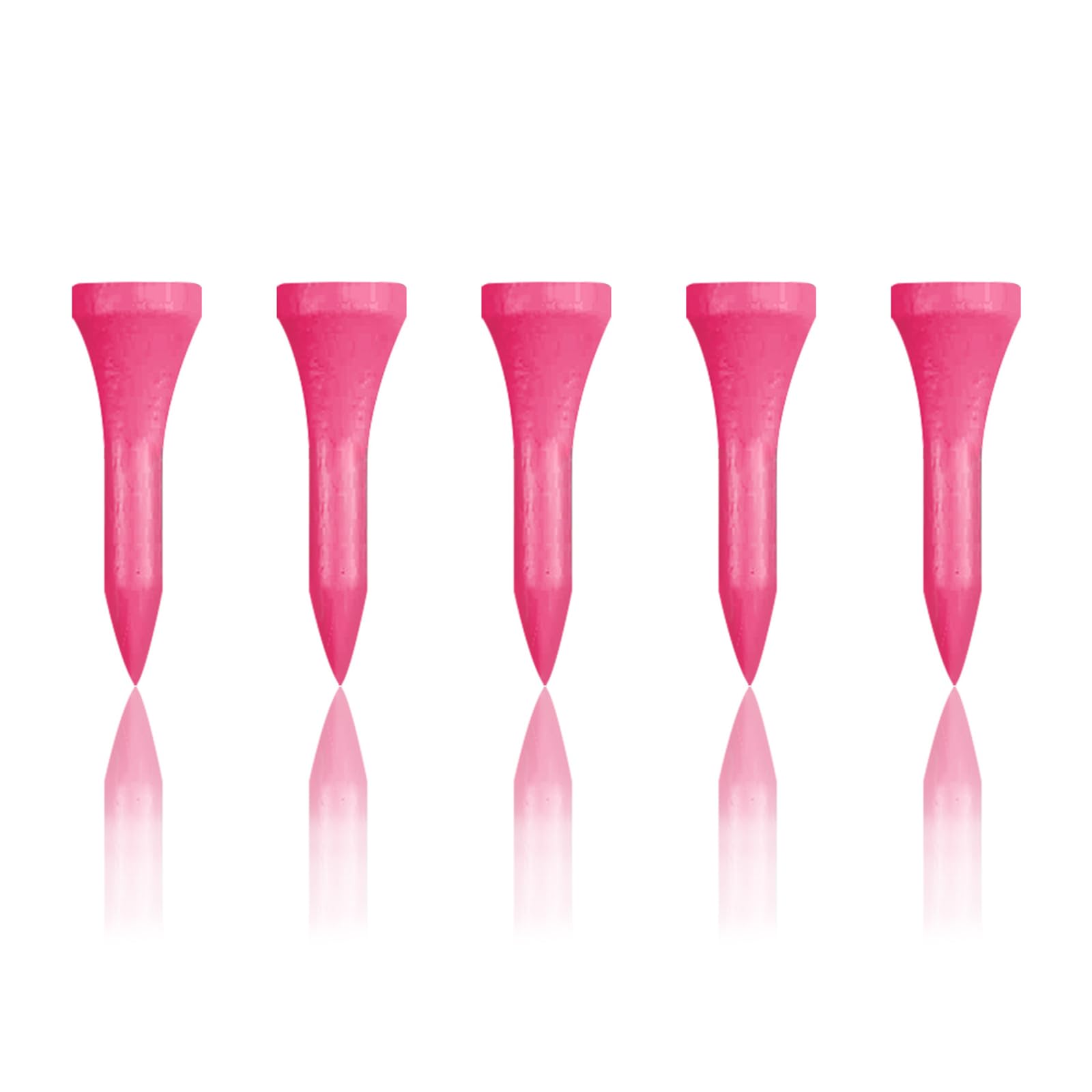Zivisk Wooden Golf Tees 1-1/2 inch 100 Count, Short Golf Wood Tees(Pink,38mm)