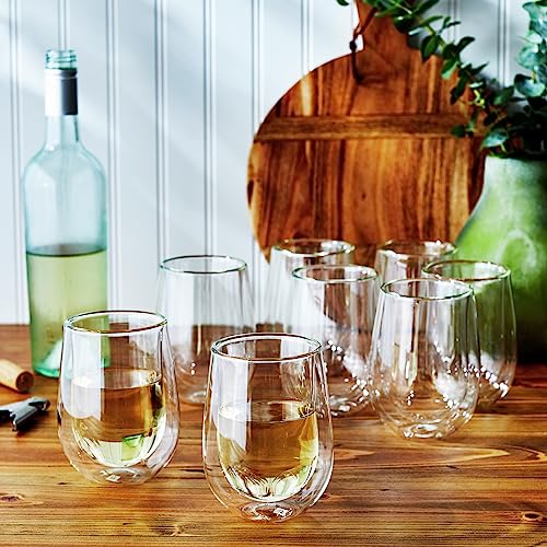 ZWILLING J.A. Henckels DoubleWall Stemless White Wine Glass Set, 10 fl. oz Pricepulse